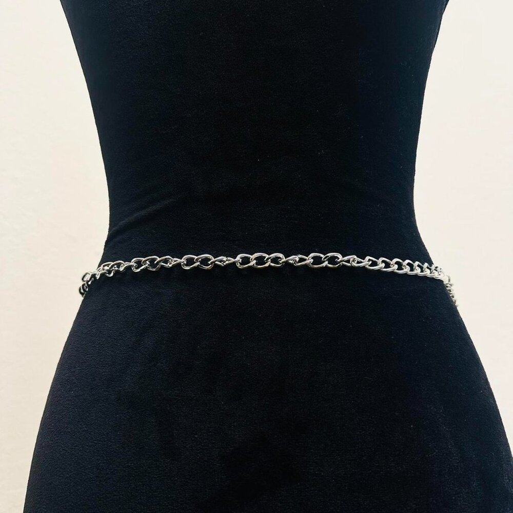 Silver Moon & Star Multi-Chain Waist Belt - Picture 2 of 3